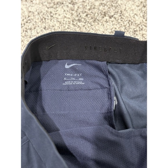 Nike Dri Fit Golf Navy 10"Inseam Shorts Men's Size 42 Navy Performance Chino - Picture 7 of 7